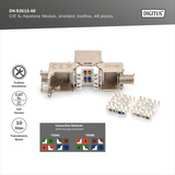 Digitus Modulo Keystone CAT 6A schermato senza attrezzi 48 pz., Modulo di Keystone 