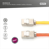 Digitus Modulo Keystone CAT 6A schermato senza attrezzi 48 pz., Modulo di Keystone 