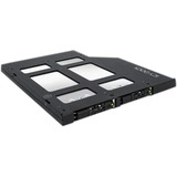 Icy Dock MB852M2PO-B parte del case del computer Universale Gabbia HDD, Inquadramento Nero, Universale, Gabbia HDD, Acrilonitrile butadiene stirene (ABS), Metallo, Nero, 128,1 mm, 159,3 mm