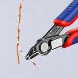 KNIPEX 78 41 125 pinza Pinze per taglio laterale, Pinze per elettronica rosso/Blu, Pinze per taglio laterale, Acciaio, Plastica, Blu/Rosso, 12,5 cm, 57 g