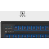 KeySonic KSK-8202ELU-T (DE) tastiera Universale USB Tedesco Nero Nero, Full-size (100%), Cablato, USB, Interruttore a chiave meccanica, Nero