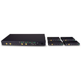Lindy Extender Matrice HDBaseT 4x4 HDMI 4K60 Cat.6 150m, Splitter HDMI Nero