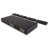 Lindy Extender Matrice HDBaseT 4x4 HDMI 4K60 Cat.6 150m, Splitter HDMI Nero