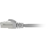Sharkoon Cavo patch SFTP, RJ-45, con cavo grezzo Cat.7a grigio