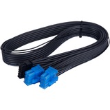 SilverStone 12VHPWR PCIe Adapter Kabel SST-PP14-PCIE, Cavo Nero