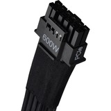 SilverStone 12VHPWR PCIe Adapter Kabel SST-PP14-PCIE, Cavo Nero