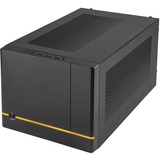SilverStone SUGO 14 Cubo Nero, Chassis Tower Nero, Cubo, PC, Nero, Mini-DTX, Mini-ITX, Plastica, Acciaio, 24 cm
