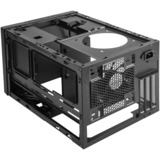 SilverStone SUGO 14 Cubo Nero, Chassis Tower Nero, Cubo, PC, Nero, Mini-DTX, Mini-ITX, Plastica, Acciaio, 24 cm
