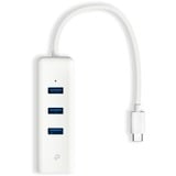 TP-Link UE330C scheda di rete e adattatore Ethernet 1000 Mbit/s bianco, Cablato, USB Type-A/USB Type-C, Ethernet, 1000 Mbit/s, Bianco
