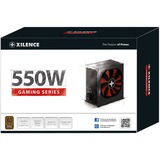 Xilence Performance A+ XN215 alimentatore per computer 550 W 20+4 pin ATX ATX Nero, Alimentatore PC Nero, 550 W, 200 - 240 V, 50 Hz, 10 A, Attivo, 105 W