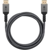 goobay Cavo Plus DisplayPort 1.4, 8K @ 60Hz grigio