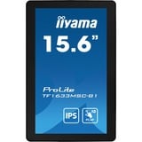 iiyama ProLite TF1633MSC-B1 Monitor PC 39,6 cm (15.6") 1920 x 1080 Pixel Full HD Touch screen Nero, Monitor LED Nero, 39,6 cm (15.6"), 1920 x 1080 Pixel, Full HD, 5 ms, Nero