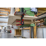 BESSEY 2x morsetto da tavolo a una mano con manico girevole (EZR360-15SET) Nero/Rosso
