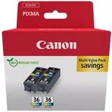 Canon 1511B025 cartuccia d'inchiostro 2 pz Originale Nero, Ciano, Magenta, Giallo Nero, Ciano, Magenta, Giallo, 2 pz, Doppia confezione