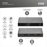 Digitus Splitter HDMI 4K, 1x4 Nero
