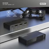 Digitus Splitter HDMI 4K, 1x4 Nero