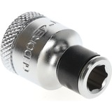 GEDORE adattatore per bit 3/8" quadrato > 1/4" esagonale cromo