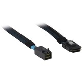 Inter-Tech 0.75m SFF 8643/SFF 8087 0,75 m Nero, Blu, Cavo Nero, 0,75 m, SFF 8643, SFF 8087, Maschio/Maschio, Nero, Blu, 45 g