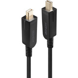 Lindy Cavo ibrido in fibra ottica DisplayPort 1.4 Nero