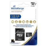 MediaRange MR945 memoria flash 128 GB MicroSDXC UHS-I Classe 10, Scheda di memoria Nero, 128 GB, MicroSDXC, Classe 10, UHS-I, 80 MB/s, 20 MB/s