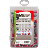 fischer Profi-Box DuoPower, Tassello grigio chiaro/Rosso