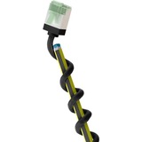 goobay Cavo patch ultraflessibile Cat.8.1 slim, U/FTP Nero