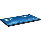 iiyama ProLite T2755MSC-B1 Monitor PC 68,6 cm (27") 1920 x 1080 Pixel Full HD LED Touch screen Da tavolo Nero, Monitor LED Nero (opaco), 68,6 cm (27"), 1920 x 1080 Pixel, Full HD, LED, 5 ms, Nero