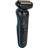 Braun Series 5 51-M4500cs Rasoio Nero, Blu Nero/Blu, Rasoio, Nero, Blu, Pulsanti, LED, Carica, Potenza, CA/Batteria