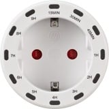 Brennenstuhl Presa timer Brenn Countdown, Presa commutata bianco