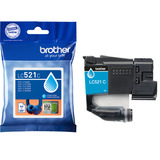 Brother LC521C cartuccia d'inchiostro 1 pz Originale Ciano Ciano, 1 pz, 500 pagine, Confezione singola