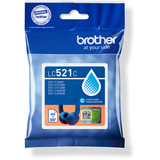 Brother LC521C cartuccia d'inchiostro 1 pz Originale Ciano Ciano, 1 pz, 500 pagine, Confezione singola