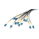Digitus Cavo universale Breakout in fibra ottica, duplex, connettore LC/UPC, monomodale OS2 Nero