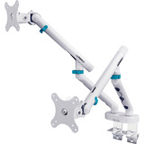 Digitus Supporto per monitor design doppio, 2x 35", 2x 10 kg, Base per monitor bianco