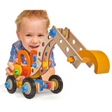 Eichhorn Constructor, Excavator giocattolo per lo sviluppo delle abilità motorie, Modulare Excavator, 4 anno/i, Faggio, Plastica, Legno, Multicolore