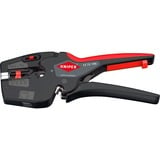 KNIPEX NexStrip utensile multifunzione per elettricista, Pinza stripper Nero/Rosso