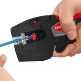 KNIPEX NexStrip utensile multifunzione per elettricista, Pinza stripper Nero/Rosso