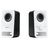 Logitech Z150 6 W Bianco Cablato, Altoparlante PC bianco, 2.0 canali, Cablato, 6 W, Bianco