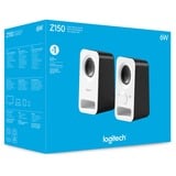 Logitech Z150 6 W Bianco Cablato, Altoparlante PC bianco, 2.0 canali, Cablato, 6 W, Bianco
