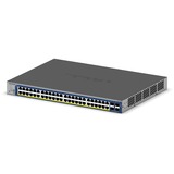 Netgear GS752TXP Gestito L2/L3/L4 10G Ethernet (100/1000/10000) Supporto Power over Ethernet (PoE) Nero, Interruttore grigio, Gestito, L2/L3/L4, 10G Ethernet (100/1000/10000), Full duplex, Supporto Power over Ethernet (PoE), Montaggio rack
