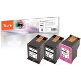 Peach PI300-892 cartuccia d'inchiostro 3 pz Compatibile Resa standard Ciano, Magenta, Giallo Resa standard, Ciano, Magenta, Giallo, 6,2 ml, 7,5 ml, 3 pz, Confezione multipla