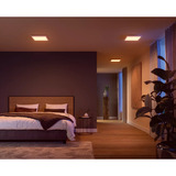 Philips Hue White & Color Ambiance lampada a pannello quadrata Surimu, Luce LED bianco, Philips Hue White and Color ambiance Pannello quadrato Surimu, Lampada a soffitto intelligente, Bluetooth/Zigbee, Bianco, LED, Metallo, Sintetico, Lampadina/e non sostituibile/i
