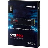 Samsung 990 PRO NVMe M.2 SSD 2TB, Disco a stato solido 2 TB, M.2, 7450 MB/s
