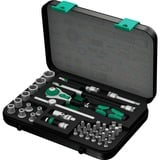 Wera 8100 SA 4 Set di cricchetto Zyklop Speed, in pollici, 1/4", Set di strumenti Nero/Verde