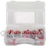 fischer DuoPower-Box mini, Tassello grigio chiaro/Rosso