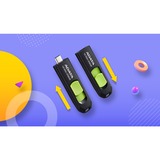 ADATA UC300 unità flash USB 256 GB USB tipo-C 3.2 Gen 1 (3.1 Gen 1) Nero, Verde, Chiavetta USB Nero/Verde, 256 GB, USB tipo-C, 3.2 Gen 1 (3.1 Gen 1), 100 MB/s, Lamina di scorrimento, Nero, Verde