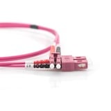Digitus Cavo patch LWL, duplex, connettore LC > SC, multimodo OM4 lilla