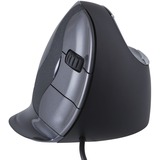 Evoluent Evoluent D mouse Ufficio Mano destra USB tipo A Laser 3200 DPI Nero/Argento, Mano destra, Design verticale, Laser, USB tipo A, 3200 DPI, Nero
