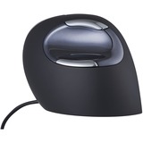 Evoluent Evoluent D mouse Ufficio Mano destra USB tipo A Laser 3200 DPI Nero/Argento, Mano destra, Design verticale, Laser, USB tipo A, 3200 DPI, Nero