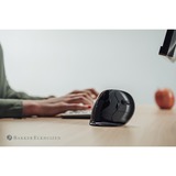 Evoluent Evoluent D mouse Ufficio Mano destra USB tipo A Laser 3200 DPI Nero/Argento, Mano destra, Design verticale, Laser, USB tipo A, 3200 DPI, Nero