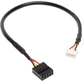 Inter-Tech DMG-36 Interno WLAN / Bluetooth 5400 Mbit/s, Adattatore Wi-Fi Interno, Wireless, PCI Express, WLAN / Bluetooth, 5400 Mbit/s, Nero, Argento